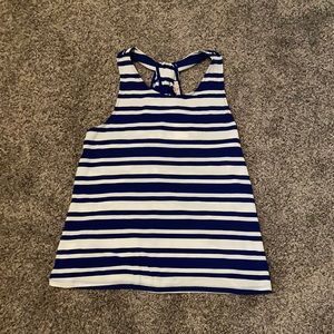 NEW WITH TAG!Skies Are Blue White And Blue Tank